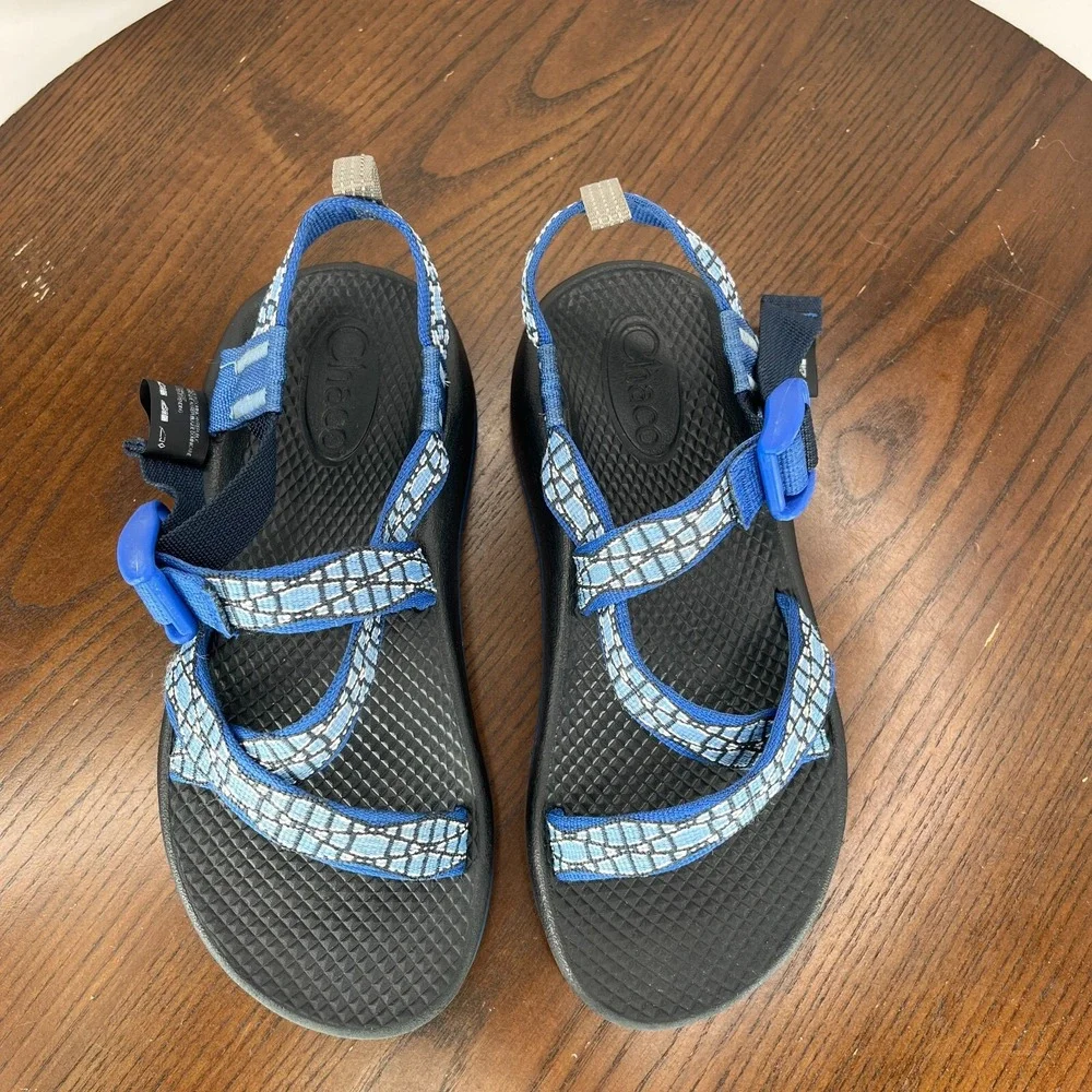 Chaco Z1 EcoTread Sandals Youth Kids 3 Blue Strappy Sport Hiking Outdoor J180061